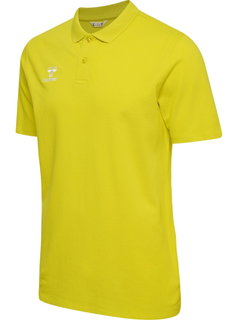 hummel Sport/Freizeit-Polo hmlGO 2.0 (Bio-Baumwolle) Kurzarm gelb Herren