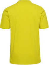 hummel Sport/Freizeit-Polo hmlGO 2.0 (Bio-Baumwolle) Kurzarm gelb Herren