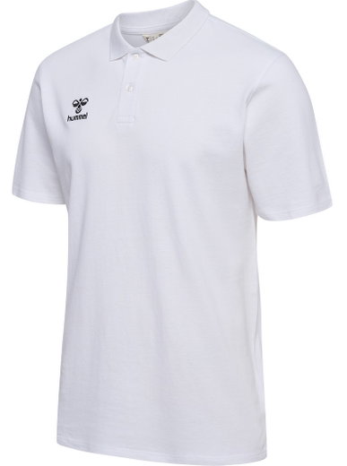 hummel Sport/Freizeit-Polo hmlGO 2.0 (Bio-Baumwolle) Kurzarm weiss Herren