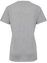 hummel Sport/Freizeit-Shirt hmlGO 2.0 (Bio-Baumwolle, klassisch Design) Kurzarm grau Damen