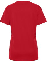 hummel Sport/Freizeit-Shirt hmlGO 2.0 (Bio-Baumwolle, klassisch Design) Kurzarm rot Damen