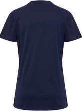 hummel Sport/Leisure Shirt hmlGO 2.0 (Organic Cotton, Classic Design) Short Sleeve Navy Blue Women