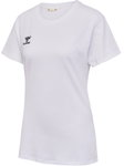 hummel Sport/Freizeit-Shirt hmlGO 2.0 (Bio-Baumwolle, klassisch Design) Kurzarm weiss Damen