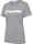 hummel Sport/Freizeit-Shirt hmlGO 2.0 Logo (Bio-Baumwolle) Kurzarm grau Damen