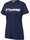 hummel Sport/Freizeit-Shirt hmlGO 2.0 Logo (Bio-Baumwolle) Kurzarm marineblau Damen