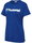 hummel Sport/Freizeit-Shirt hmlGO 2.0 Logo (Bio-Baumwolle) Kurzarm dunkelblau Damen