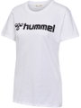 hummel Sport/Freizeit-Shirt hmlGO 2.0 Logo (Bio-Baumwolle) Kurzarm weiss Damen