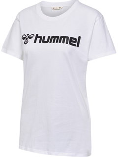 hummel Sport/Freizeit-Shirt hmlGO 2.0 Logo (Bio-Baumwolle) Kurzarm weiss Damen