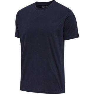 hummel Freizeit-Tshirt hmlRED Basic (Baumwolle) Kurzarm marineblau Herren