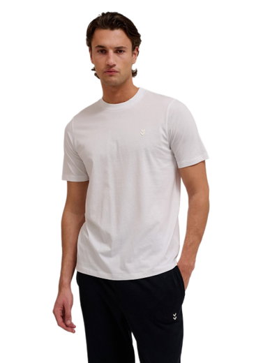 hummel Freizeit-Tshirt hmlPULSE (Bio-Baumwolle) weiss Herren