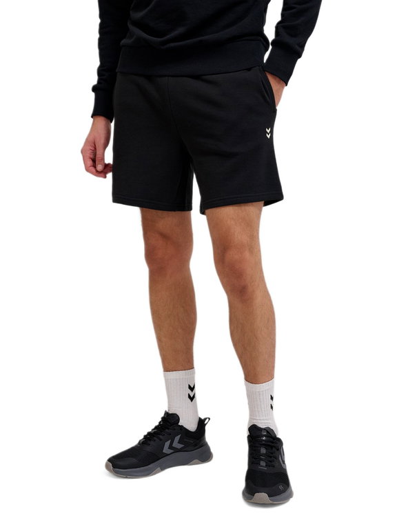 hummel Freizeithose hmlPULSE Sweat Short (Baumwolle, hoher Tragekomfort) kurz schwarz Herren