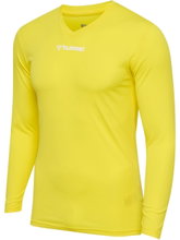 hummel Funktionsunterwäsche Langarmshirt hmlBL Essential Tee gelb Herren