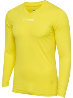 hummel bielizna funkcjonalna koszulka z długim rękawem hmlBL Essential Tee żółta męska