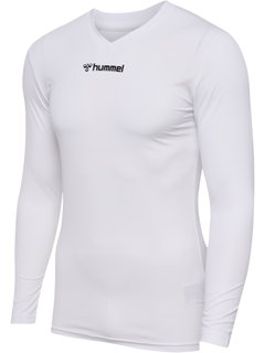 hummel Funktionsunterwäsche Langarmshirt hmlBL Essential Tee weiss Herren
