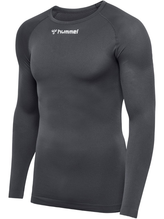 hummel Funktionsunterwäsche Langarmshirt hmlBL Comfort 2.0 Tee grau Herren