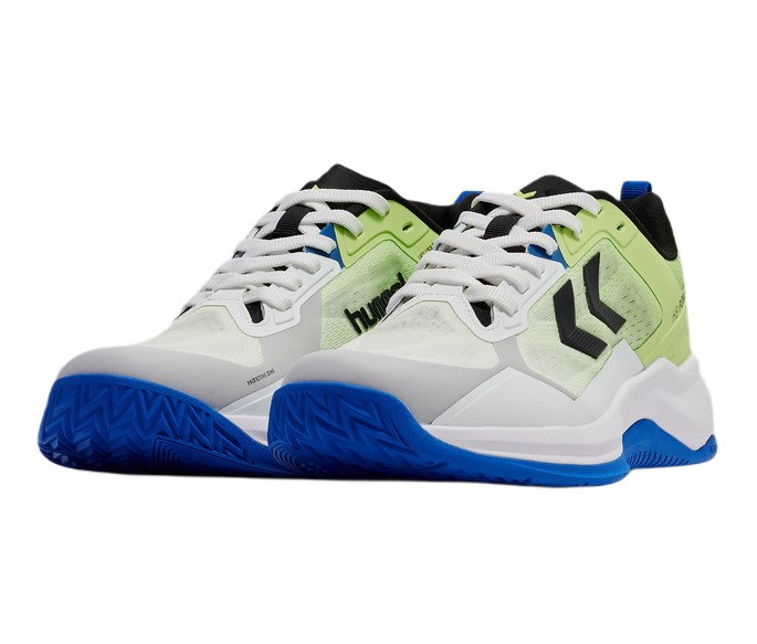 hummel Hallen-Indoorschuhe HB Powerstrike Pro (Handball) grün/weiss/blau Herren
