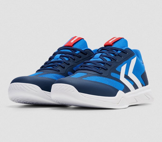 hummel Hallen-Indoorschuhe URUZ III blau/weiss Herren