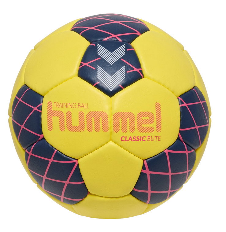 hummel Piłka ręczna hmlClassic Elite HB (rozmiar 3) żółto/marynarsko-niebiesko/czerwona - 1 sztuka