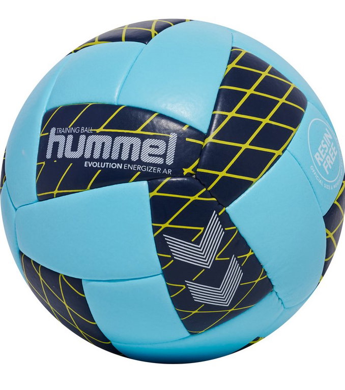 hummel Handball hmlEVOLUTION Energizer AR HB (Größe 2) hellblau/marine/gelb - 1 Stück