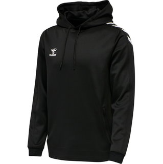 hummel Sport-Kapuzenpullover hmlCORE XK Poly Sweat Hoodie mit Kapuze (Polyester-Sweatstoff) schwarz Herren