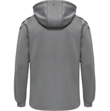 hummel Sport-Kapuzenpullover hmlCORE XK Poly Sweat Hoodie (Polyester-Sweatstoff) mit Kapuze grau Herren