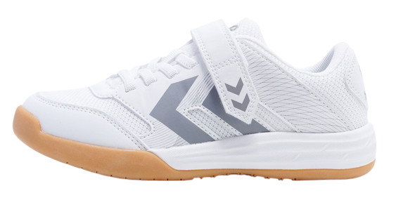hummel Hallen-Indoorschuhe Multiplay Stable VC weiss/grau Kinder