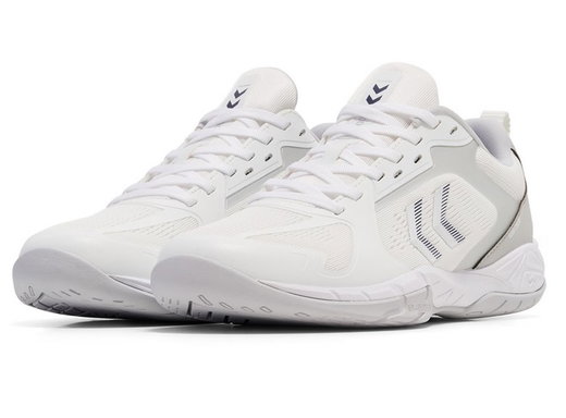 hummel Hallen-Indoorschuhe Speed Court weiss/grau Herren