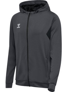 hummel Sport-Kapuzenjacke hmlAUTHENTIC PL Zip Hoodie (100% rec. Polyester) asphaltgrau Herren