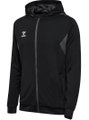 hummel Sport-Kapuzenjacke hmlAUTHENTIC PL Zip Hoodie (100% rec. Polyester) schwarz Herren