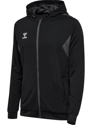 hummel Sport-Kapuzenjacke hmlAUTHENTIC PL Zip Hoodie (100% rec. Polyester) schwarz Herren