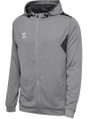hummel Sport-Kapuzenjacke hmlAUTHENTIC PL Zip Hoodie (100% rec. Polyester) grau Herren