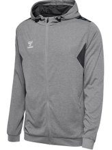 hummel Sport Hoodie hmlAUTHENTIC PL Zip Hoodie (100% recycled Polyester) grey Men