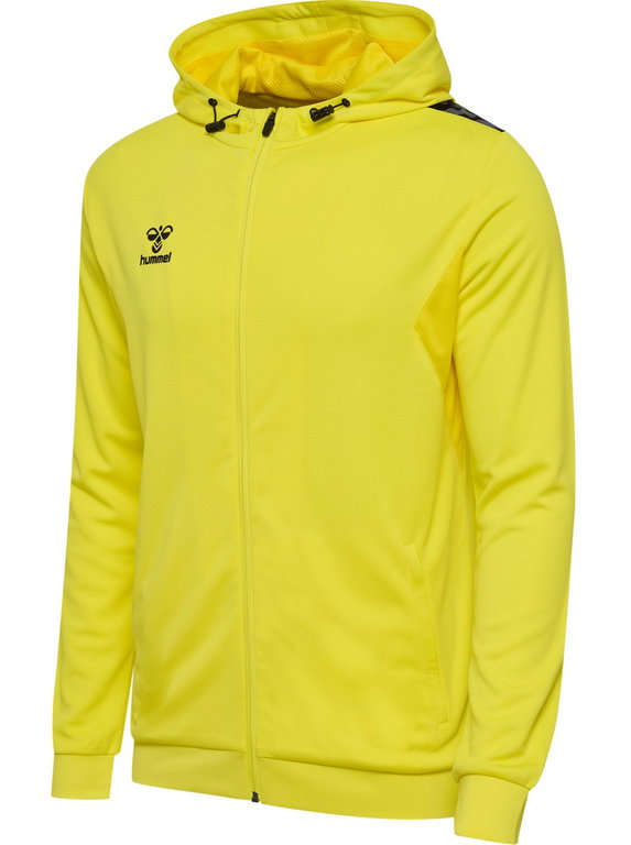 hummel Sport-Kapuzenjacke hmlAUTHENTIC PL Zip Hoodie (100% rec. Polyester) gelb Herren