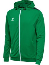 hummel Sport-Kapuzenjacke hmlAUTHENTIC PL Zip Hoodie (100% rec. Polyester) grün Herren