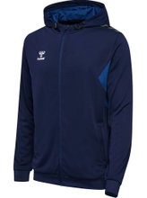 hummel Sport-Kapuzenjacke hmlAUTHENTIC PL Zip Hoodie (100% rec. Polyester) marineblau Herren