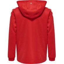 hummel Sport-Kapuzenjacke hmlCORE XK Poly Zip Hood Sweat (Polyester-Sweatstoff) mit Kapuze rot Kinder