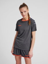 hummel Sport-Kapuzenpullover hmlAUTHENTIC Poly Hoodie (gestrickter Polyester) mit Kapuze asphaltgrau Damen