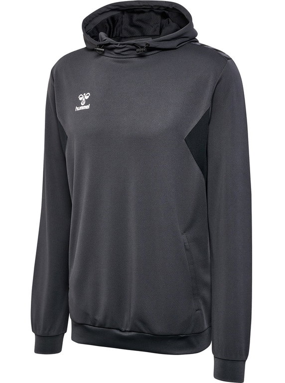 hummel Sport-Kapuzenpullover hmlAUTHENTIC PL Hoodie (mit Reißverschlusstaschen) asphaltgrau Herren
