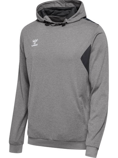 hummel Sport-Kapuzenpullover hmlAUTHENTIC PL Hoodie (mit Reißverschlusstaschen) grau Herren