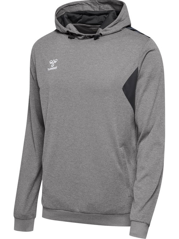 hummel Sport-Kapuzenpullover hmlAUTHENTIC PL Hoodie (mit Reißverschlusstaschen) grau Herren