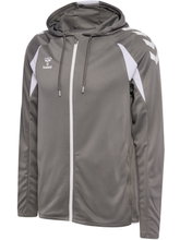 Hummel hmlCORE 2.0 Full-Zip Hoodie (100% recycled Polyester) grey/white men's