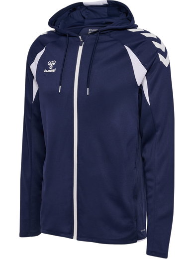 Hummel hmlCORE 2.0 Full-Zip Hoodie (100% recycled Polyester) navy blue/white Men's