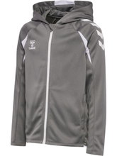 Hummel hmlCORE 2.0 Full-Zip Hoodie (100% recycled Polyester) grey/white children