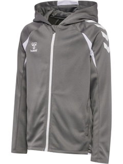 Hummel hmlCORE 2.0 Full-Zip Hoodie (100% recycled Polyester) grey/white children