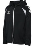 hummel Kapuzenpullover hmlCORE 2.0 Full-Zip Hoodie (100% rec. Polyester) schwarz/weiss Kinder