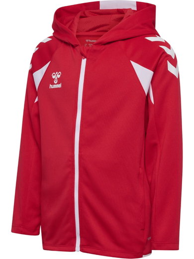 Hummel hmlCORE 2.0 Full-Zip Hoodie (100% recycled Polyester) red/white Children
