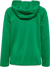 hummel Core 2.0 Full-Zip Hoodie (100% recycled Polyester) green/white children