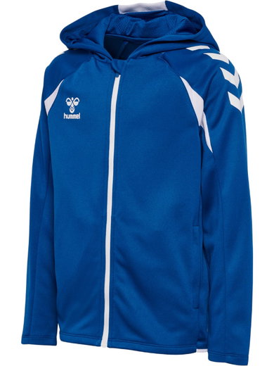 Hummel hmlCORE 2.0 Full-Zip Hoodie (100% recycled Polyester) blue/white Kids