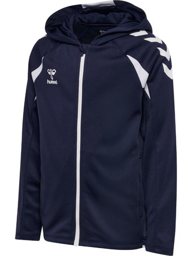 Hummel hmlCORE 2.0 Full-Zip Hoodie (100% recycled Polyester) navy blue/white children