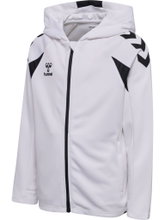 Hummel hmlCORE 2.0 Full-Zip Hoodie (100% recycled Polyester) white/black Kids